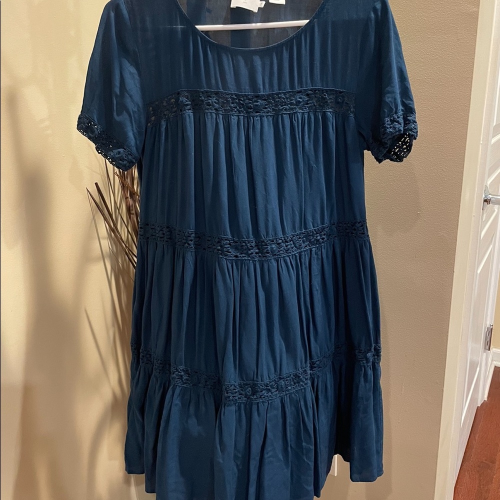 Navy blue babydoll dress
